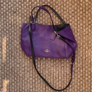 Coach shoulder bag with crossbody straps